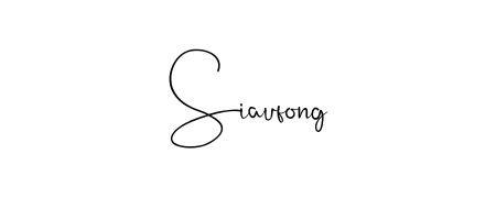 The Andilay-7BmLP font transforms the name Siaufong into an executive sign with sharp precision and distinguished character. Siaufong signature style 4 images and pictures png