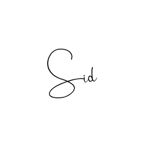 Design your own signature with our free online signature maker. With this signature software, you can create a handwritten (Andilay-7BmLP) signature for name Sid. Sid signature style 4 images and pictures png