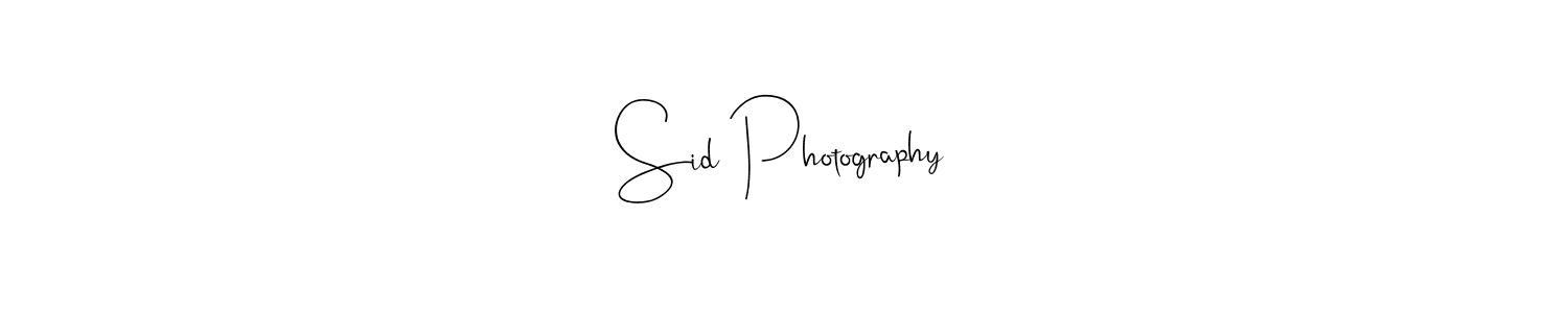 Use a signature maker to create a handwritten signature online. With this signature software, you can design (Andilay-7BmLP) your own signature for name Sid Photography. Sid Photography signature style 4 images and pictures png