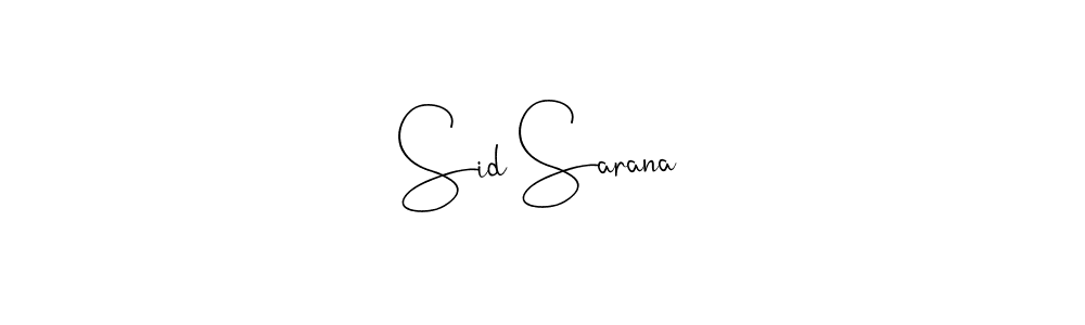 Also You can easily find your signature by using the search form. We will create Sid Sarana name handwritten signature images for you free of cost using Andilay-7BmLP sign style. Sid Sarana signature style 4 images and pictures png