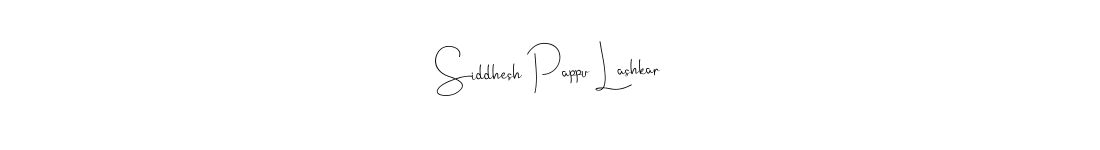 Use a signature maker to create a handwritten signature online. With this signature software, you can design (Andilay-7BmLP) your own signature for name Siddhesh Pappu Lashkar. Siddhesh Pappu Lashkar signature style 4 images and pictures png