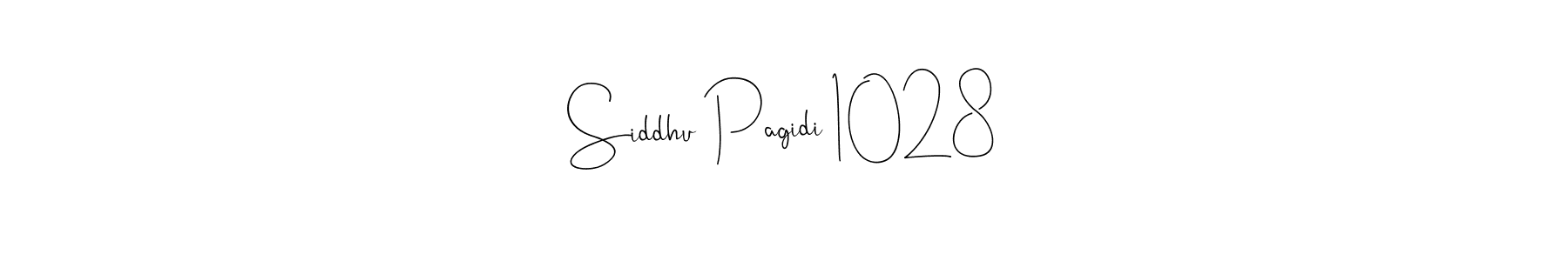 Andilay-7BmLP is a professional signature style that is perfect for those who want to add a touch of class to their signature. It is also a great choice for those who want to make their signature more unique. Get Siddhu Pagidi 1028 name to fancy signature for free. Siddhu Pagidi 1028 signature style 4 images and pictures png