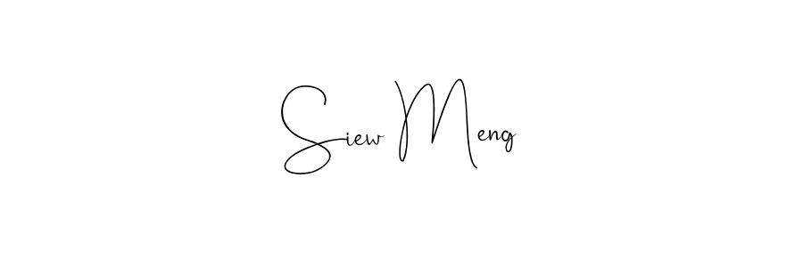 Use a signature maker to create a handwritten signature online. With this signature software, you can design (Andilay-7BmLP) your own signature for name Siew Meng. Siew Meng signature style 4 images and pictures png