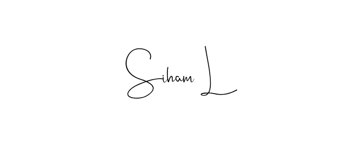 Best and Professional Signature Style for Siham L. Andilay-7BmLP Best Signature Style Collection. Siham L signature style 4 images and pictures png