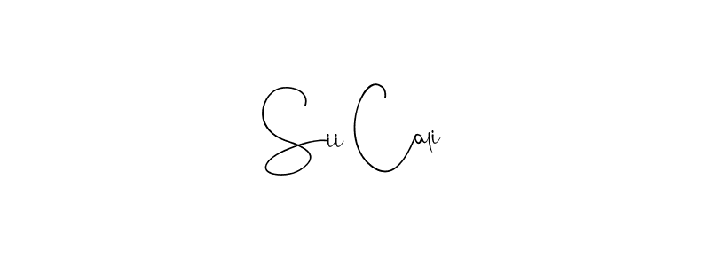 Make a beautiful signature design for name Sii Cali. With this signature (Andilay-7BmLP) style, you can create a handwritten signature for free. Sii Cali signature style 4 images and pictures png