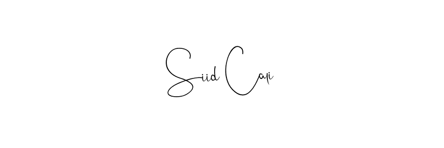 Also You can easily find your signature by using the search form. We will create Siid Cali name handwritten signature images for you free of cost using Andilay-7BmLP sign style. Siid Cali signature style 4 images and pictures png