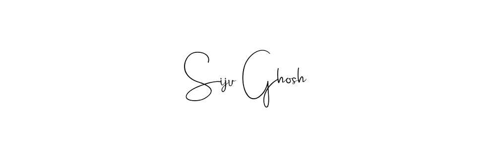 Also we have Siju Ghosh name is the best signature style. Create professional handwritten signature collection using Andilay-7BmLP autograph style. Siju Ghosh signature style 4 images and pictures png