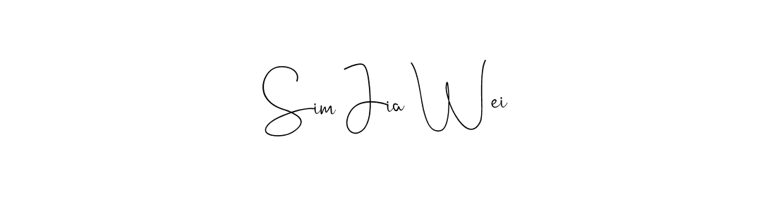 Design your own signature with our free online signature maker. With this signature software, you can create a handwritten (Andilay-7BmLP) signature for name Sim Jia Wei. Sim Jia Wei signature style 4 images and pictures png