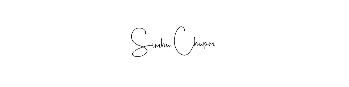 How to Draw Simha Chalam signature style? Andilay-7BmLP is a latest design signature styles for name Simha Chalam. Simha Chalam signature style 4 images and pictures png