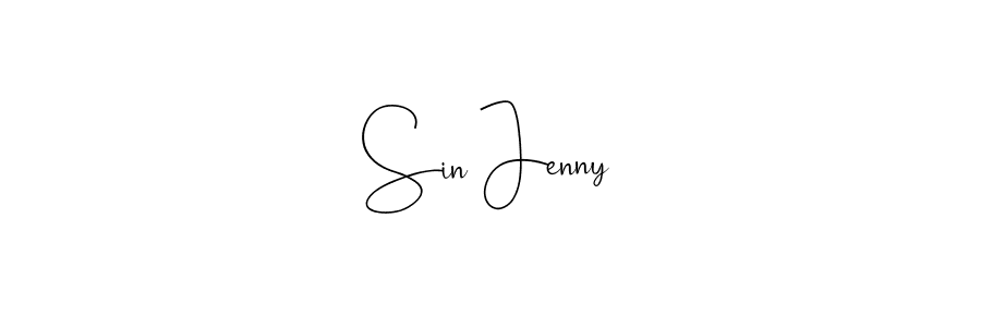 Sin Jenny stylish signature style. Best Handwritten Sign (Andilay-7BmLP) for my name. Handwritten Signature Collection Ideas for my name Sin Jenny. Sin Jenny signature style 4 images and pictures png