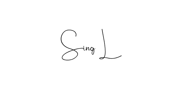 Use a signature maker to create a handwritten signature online. With this signature software, you can design (Andilay-7BmLP) your own signature for name Sing L. Sing L signature style 4 images and pictures png