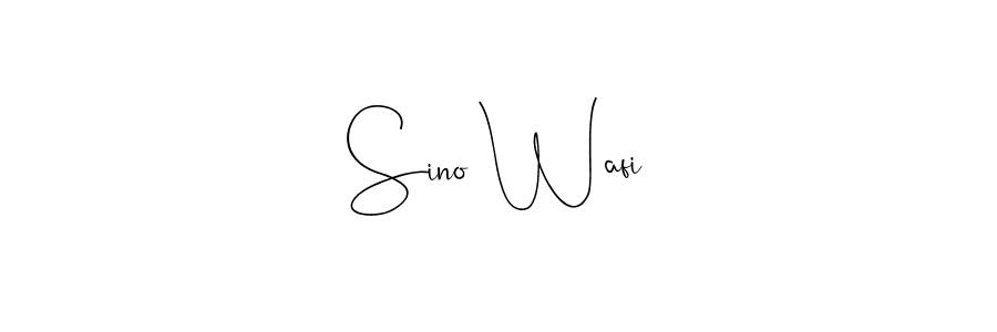 Sino Wafi stylish signature style. Best Handwritten Sign (Andilay-7BmLP) for my name. Handwritten Signature Collection Ideas for my name Sino Wafi. Sino Wafi signature style 4 images and pictures png