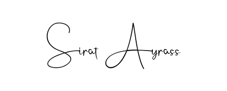 How to make Sirat Ayrass name signature. Use Andilay-7BmLP style for creating short signs online. This is the latest handwritten sign. Sirat Ayrass signature style 4 images and pictures png