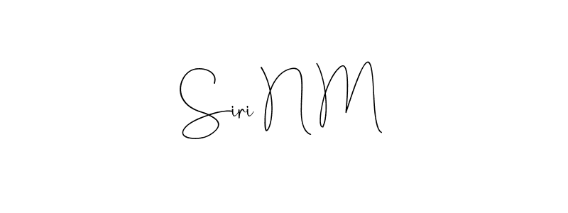 Here are the top 10 professional signature styles for the name Siri N M. These are the best autograph styles you can use for your name. Siri N M signature style 4 images and pictures png
