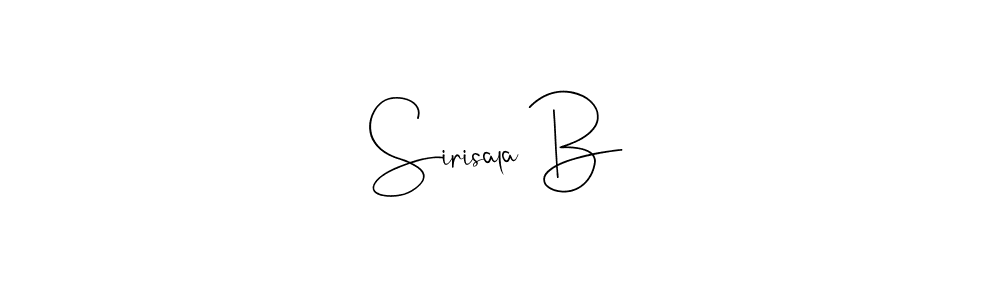 Also You can easily find your signature by using the search form. We will create Sirisala B name handwritten signature images for you free of cost using Andilay-7BmLP sign style. Sirisala B signature style 4 images and pictures png