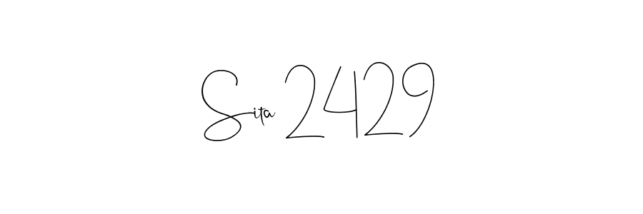 You should practise on your own different ways (Andilay-7BmLP) to write your name (Sita 2429) in signature. don't let someone else do it for you. Sita 2429 signature style 4 images and pictures png