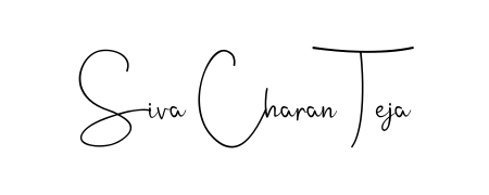 Discover how Siva Charan Teja looks in an executive cursive font (Andilay-7BmLP). Perfect for legal documents, invoices, and certificates. Siva Charan Teja signature style 4 images and pictures png