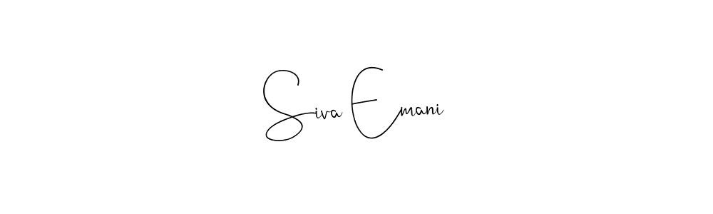 Once you've used our free online signature maker to create your best signature Andilay-7BmLP style, it's time to enjoy all of the benefits that Siva Emani name signing documents. Siva Emani signature style 4 images and pictures png