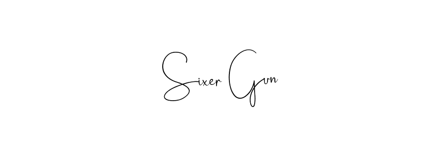 Make a beautiful signature design for name Sixer Gun. Use this online signature maker to create a handwritten signature for free. Sixer Gun signature style 4 images and pictures png