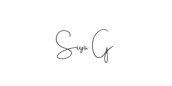 It looks lik you need a new signature style for name Siya G. Design unique handwritten (Andilay-7BmLP) signature with our free signature maker in just a few clicks. Siya G signature style 4 images and pictures png