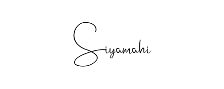 Give your name Siyamahi an exquisite flair with the Andilay-7BmLP script font. Ideal for contracts, resumes, and formal letterheads. Siyamahi signature style 4 images and pictures png