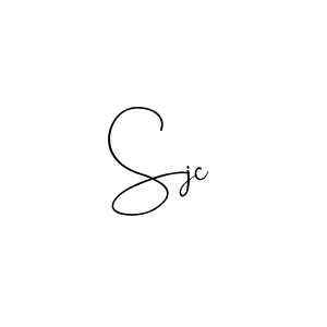 Make a beautiful signature design for name Sjc. With this signature (Andilay-7BmLP) style, you can create a handwritten signature for free. Sjc signature style 4 images and pictures png