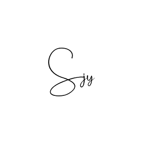 Sjy stylish signature style. Best Handwritten Sign (Andilay-7BmLP) for my name. Handwritten Signature Collection Ideas for my name Sjy. Sjy signature style 4 images and pictures png
