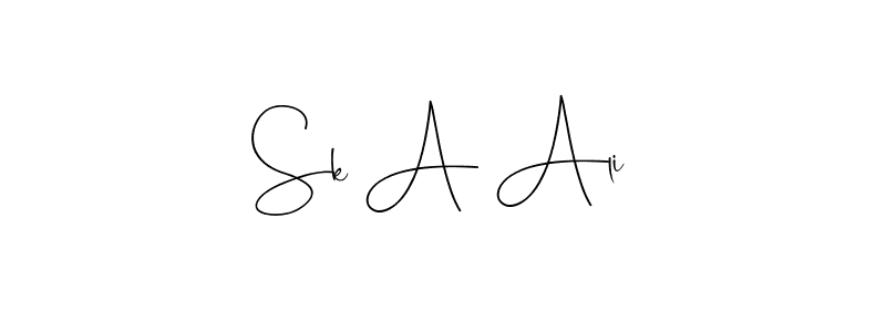 You can use this online signature creator to create a handwritten signature for the name Sk A Ali. This is the best online autograph maker. Sk A Ali signature style 4 images and pictures png