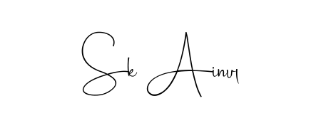 Use a signature maker to create a handwritten signature online. With this signature software, you can design (Andilay-7BmLP) your own signature for name Sk Ainul. Sk Ainul signature style 4 images and pictures png