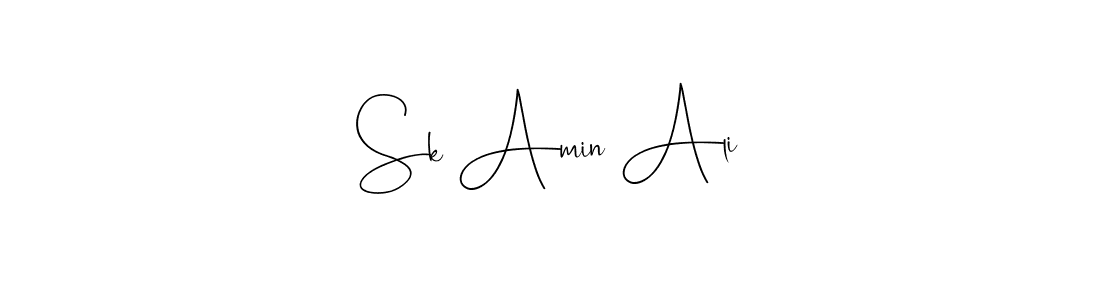 Also we have Sk Amin Ali name is the best signature style. Create professional handwritten signature collection using Andilay-7BmLP autograph style. Sk Amin Ali signature style 4 images and pictures png