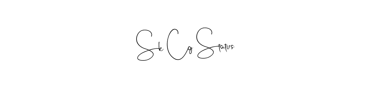 Create a beautiful signature design for name Sk Cg Status. With this signature (Andilay-7BmLP) fonts, you can make a handwritten signature for free. Sk Cg Status signature style 4 images and pictures png