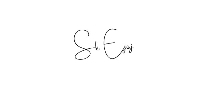 if you are searching for the best signature style for your name Sk Ejaj. so please give up your signature search. here we have designed multiple signature styles  using Andilay-7BmLP. Sk Ejaj signature style 4 images and pictures png