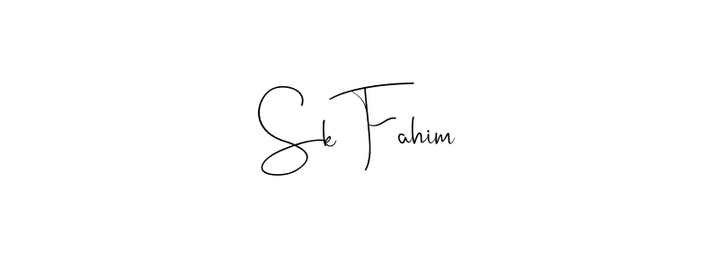 You should practise on your own different ways (Andilay-7BmLP) to write your name (Sk Fahim) in signature. don't let someone else do it for you. Sk Fahim signature style 4 images and pictures png