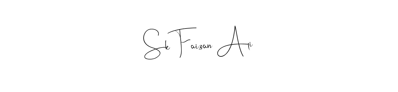 Create a beautiful signature design for name Sk Faizan Ali. With this signature (Andilay-7BmLP) fonts, you can make a handwritten signature for free. Sk Faizan Ali signature style 4 images and pictures png