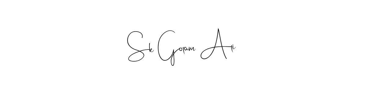 Here are the top 10 professional signature styles for the name Sk Golam Ali. These are the best autograph styles you can use for your name. Sk Golam Ali signature style 4 images and pictures png