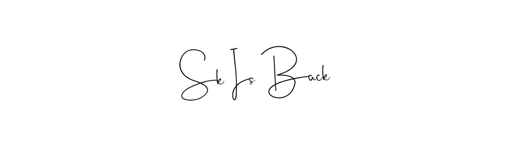 You can use this online signature creator to create a handwritten signature for the name Sk Is Back. This is the best online autograph maker. Sk Is Back signature style 4 images and pictures png