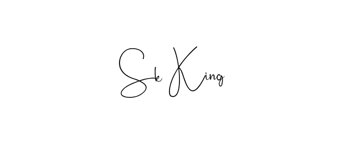 Design your own signature with our free online signature maker. With this signature software, you can create a handwritten (Andilay-7BmLP) signature for name Sk King. Sk King signature style 4 images and pictures png