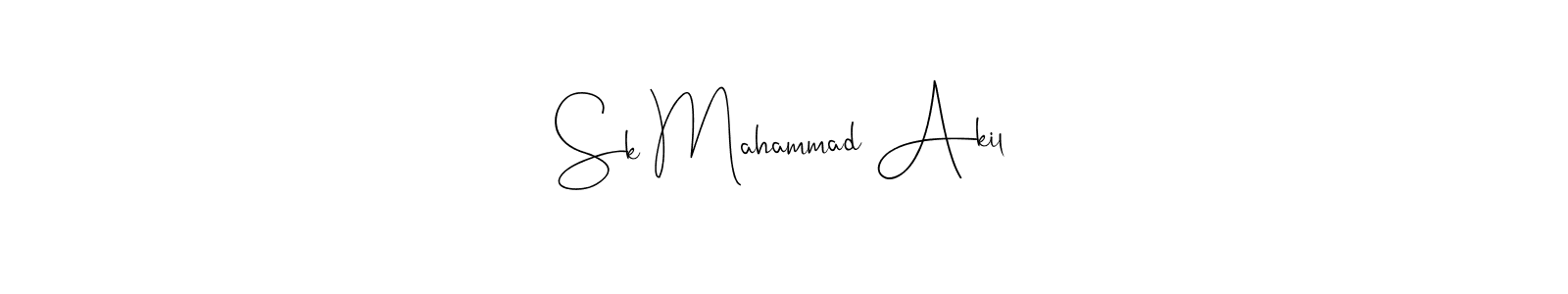 Once you've used our free online signature maker to create your best signature Andilay-7BmLP style, it's time to enjoy all of the benefits that Sk Mahammad Akil name signing documents. Sk Mahammad Akil signature style 4 images and pictures png