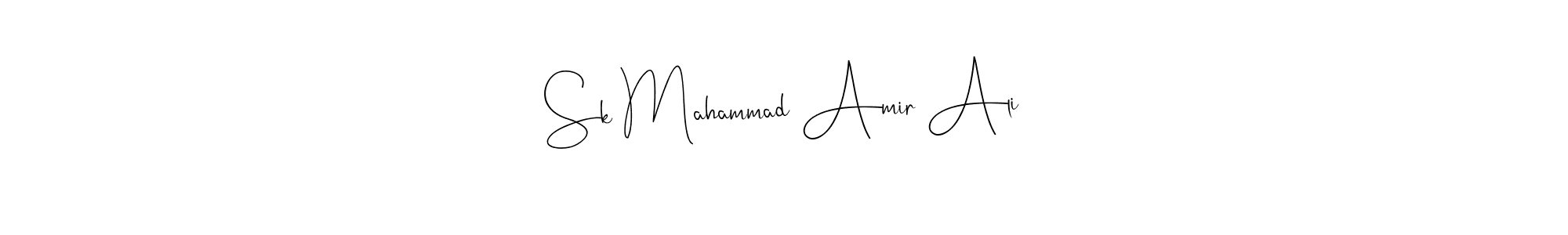 Make a short Sk Mahammad Amir Ali signature style. Manage your documents anywhere anytime using Andilay-7BmLP. Create and add eSignatures, submit forms, share and send files easily. Sk Mahammad Amir Ali signature style 4 images and pictures png
