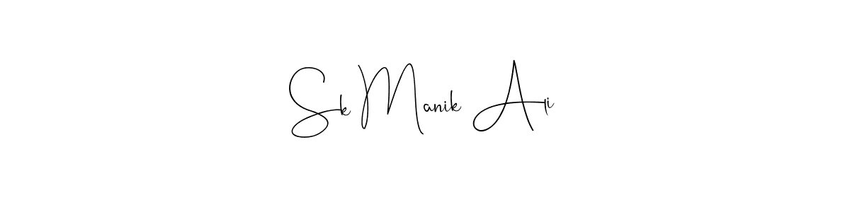 Sk Manik Ali stylish signature style. Best Handwritten Sign (Andilay-7BmLP) for my name. Handwritten Signature Collection Ideas for my name Sk Manik Ali. Sk Manik Ali signature style 4 images and pictures png