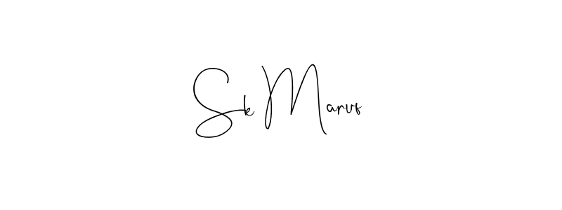 It looks lik you need a new signature style for name Sk Maruf. Design unique handwritten (Andilay-7BmLP) signature with our free signature maker in just a few clicks. Sk Maruf signature style 4 images and pictures png