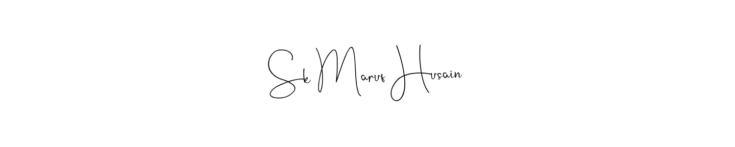 if you are searching for the best signature style for your name Sk Maruf Husain. so please give up your signature search. here we have designed multiple signature styles  using Andilay-7BmLP. Sk Maruf Husain signature style 4 images and pictures png