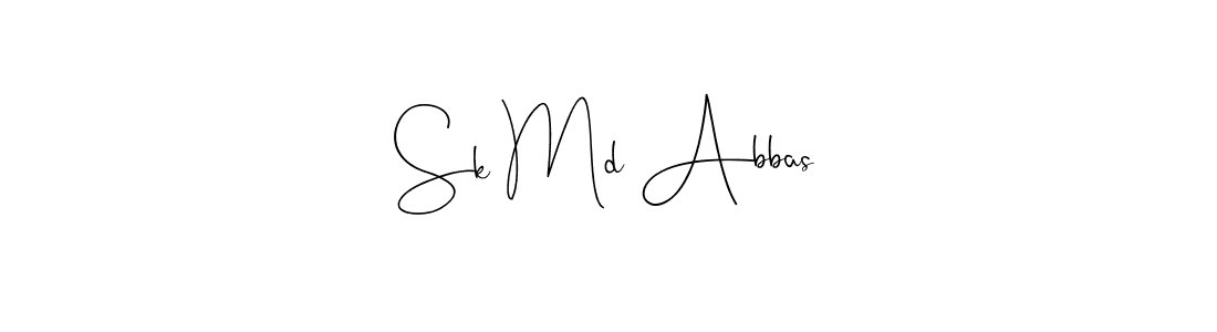 Create a beautiful signature design for name Sk Md Abbas. With this signature (Andilay-7BmLP) fonts, you can make a handwritten signature for free. Sk Md Abbas signature style 4 images and pictures png