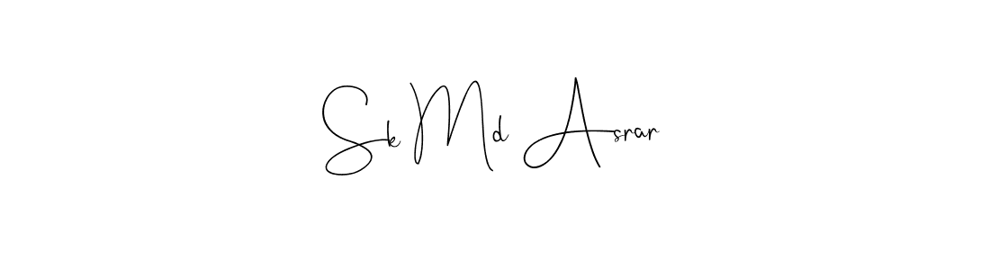 Andilay-7BmLP is a professional signature style that is perfect for those who want to add a touch of class to their signature. It is also a great choice for those who want to make their signature more unique. Get Sk Md Asrar name to fancy signature for free. Sk Md Asrar signature style 4 images and pictures png