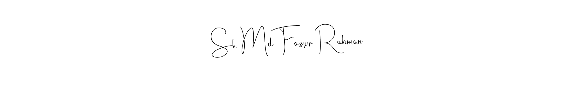 Also You can easily find your signature by using the search form. We will create Sk Md Fazlur Rahman name handwritten signature images for you free of cost using Andilay-7BmLP sign style. Sk Md Fazlur Rahman signature style 4 images and pictures png