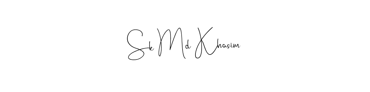 Create a beautiful signature design for name Sk Md Khasim. With this signature (Andilay-7BmLP) fonts, you can make a handwritten signature for free. Sk Md Khasim signature style 4 images and pictures png