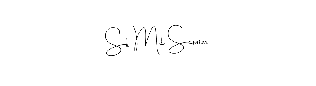 Design your own signature with our free online signature maker. With this signature software, you can create a handwritten (Andilay-7BmLP) signature for name Sk Md Samim. Sk Md Samim signature style 4 images and pictures png
