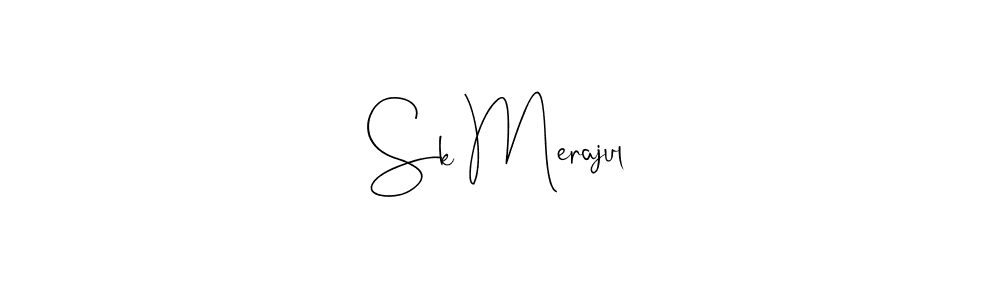 Design your own signature with our free online signature maker. With this signature software, you can create a handwritten (Andilay-7BmLP) signature for name Sk Merajul. Sk Merajul signature style 4 images and pictures png