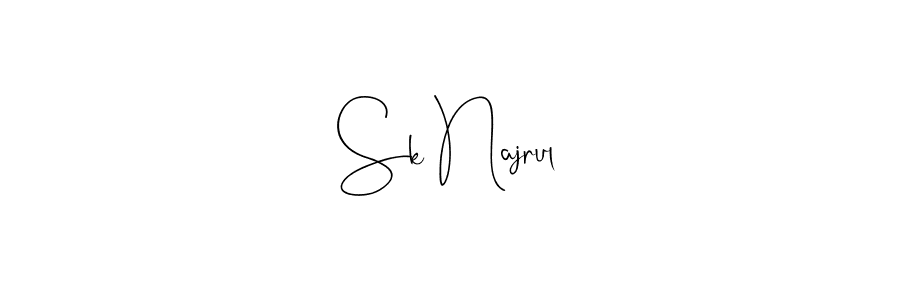 Make a short Sk Najrul signature style. Manage your documents anywhere anytime using Andilay-7BmLP. Create and add eSignatures, submit forms, share and send files easily. Sk Najrul signature style 4 images and pictures png