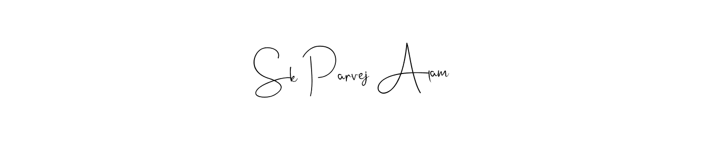 Sk Parvej Alam stylish signature style. Best Handwritten Sign (Andilay-7BmLP) for my name. Handwritten Signature Collection Ideas for my name Sk Parvej Alam. Sk Parvej Alam signature style 4 images and pictures png